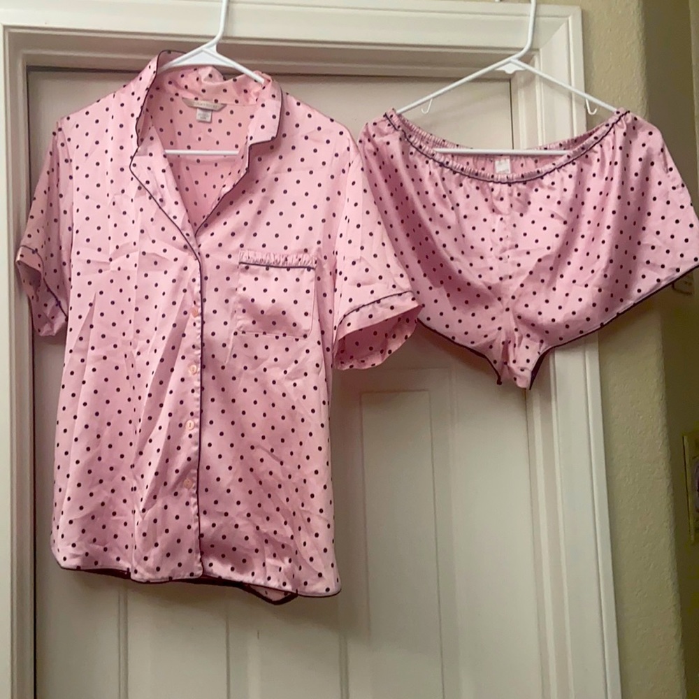 VS Satin sleep short set